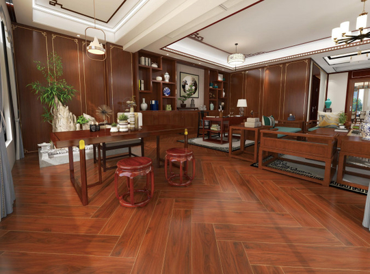 comprare Mattonelle antibatteriche di Brown Tan Indoor Soft Glazed Floor della striscia della porcellana di legno di Matt Wall Tile 20x100cm fabbricazione online