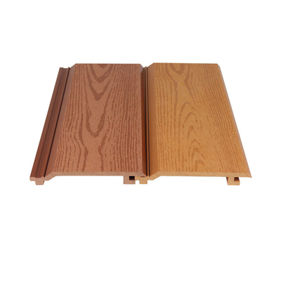 comprare Pannello di rivestimento composito in legno di plastica impermeabile 145x20,5 mm Pannello di parete esterno in WPC marrone per giardino fabbricazione online