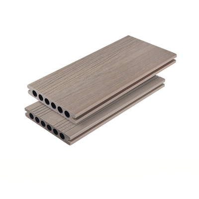 comprare Pannello di pavimento composito di plastica della muffa WPC di Decking di legno anti- cachi del pavimento 138x23mm fuori della decorazione del cortile fabbricazione online