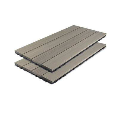 comprare L'auto dei bordi di Decking di griglia WPC del giardino ha spaccato il pavimento di cucitura WPC di 71x11mm del fermaglio grigio del pavimento fabbricazione online