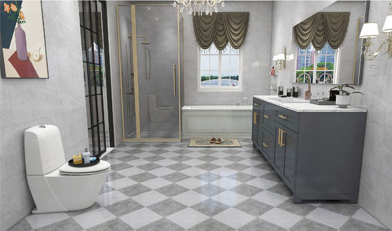 comprare Piastrella rustica in ceramica smaltata opaca grigia 400x400mm per pavimento e parete interni fabbricazione online