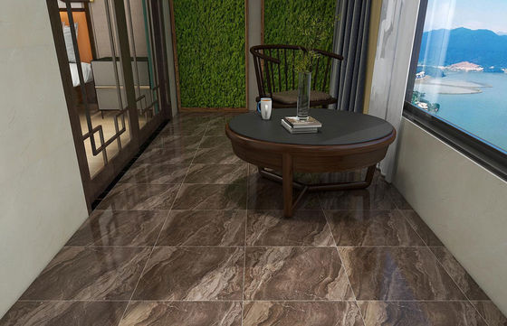 comprare 400x400mm Matte Glazed Ceramic Rustic Tile Marrone Parete del pavimento interno fabbricazione online