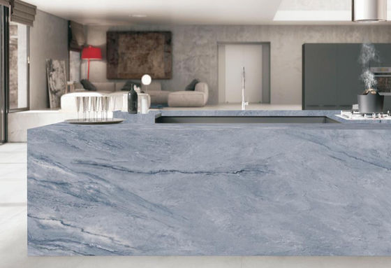 comprare Lastra in pietra sinterizzata Grigio Morandi 1600x3200mm Piastrella per pavimento antiscivolo fabbricazione online