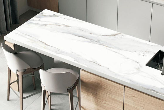 comprare Lastra in pietra sinterizzata Curtain White 1600x3200x12mm Finitura Opaca fabbricazione online