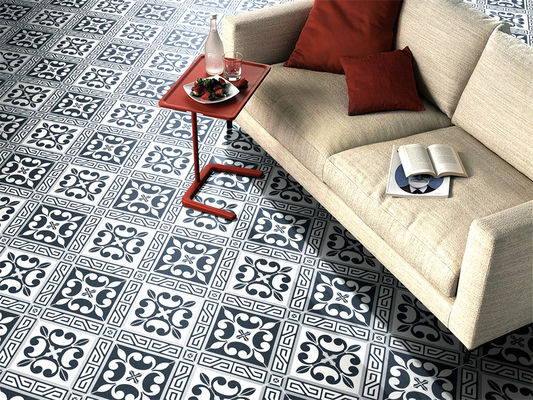 comprare Piastrella rustica in ceramica nera grigia 20x20cm per bagno e cucina fabbricazione online