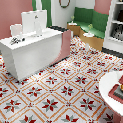 comprare Rosso e verde 200x200mm Piastrelle di pavimento interne durevoli per bagno e piastrelle rustiche in ceramica AAA per soggiorno fabbricazione online