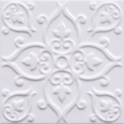 comprare Piastrella Rustica in Ceramica Bianca 200x200mm Antibatterica per Pareti e Pavimenti fabbricazione online
