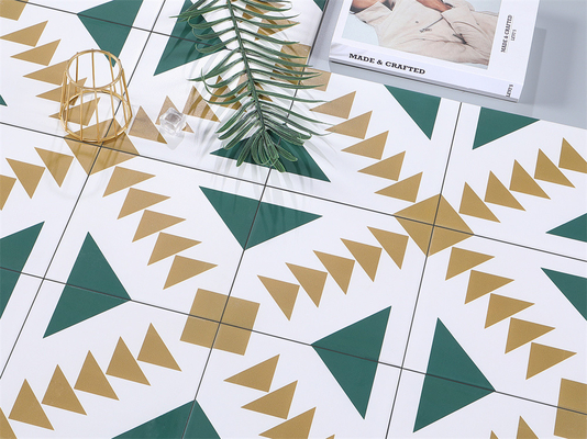 comprare Giallo e verde 200x200mm piastrelle rustiche in ceramica per bagno e piastrelle di parete durevoli per balcone fabbricazione online