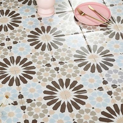 comprare Piastrella rustica in ceramica grigio e blu 20x20cm per pavimento e parete del bagno fabbricazione online