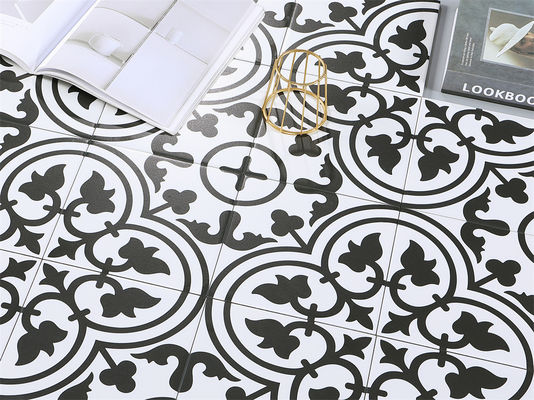 comprare Piastrella rustica in ceramica 20x20cm Bianco Nero per pareti interne fabbricazione online