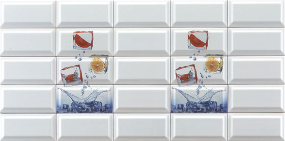 comprare Piastrelle per metropolitana a forma di pomodoro e limone, corpo bianco moderno, 225x152mm fabbricazione online