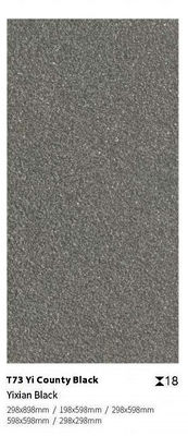 comprare Grigio Nero 600x1200x18mm Piastrella per Pavimentazione Esterna in Porcellana fabbricazione online