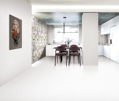 comprare Piastrella in porcellana smaltata bianca di grado AAA 750x1500mm per bagno fabbricazione online