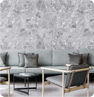 comprare Grigio 750x1500mm Piastrelle esterne e pavimento interno Terrazzo splendida faccia del bambino piastrelle di porcellana vetrata per edifici e ristoranti fabbricazione online