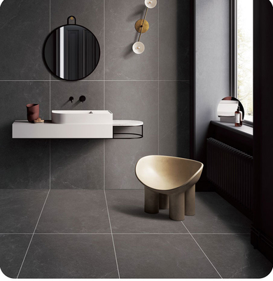 comprare Piastrella per pavimento in porcellana grigio scuro antiscivolo 600x1200mm Grado AAA fabbricazione online