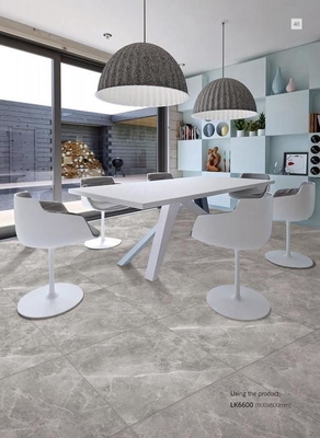 comprare Parete esteriore marmorea 600x600mm Piastrelle di porcellana a corpo intero e piastrelle decorative grigio scuro per sala da pranzo e hotel fabbricazione online