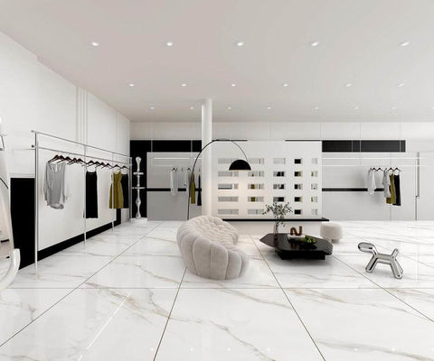 comprare Piastrella in porcellana smaltata lucida bianca 1200x1200mm, grado AAA fabbricazione online