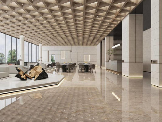 comprare Piastrella in porcellana smaltata lucida 1200x1200mm Giallo chiaro 0,5% A.A. fabbricazione online