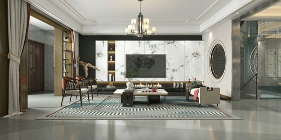 comprare Piastrella in porcellana smaltata bianca lucida 900x1800x9mm per pavimento e parete interni fabbricazione online