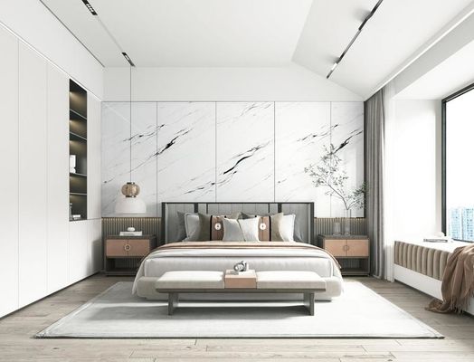 comprare Piastrelle di porcellana vetrata lucidata bianca 900x1800mm Pavimento interno fabbricazione online