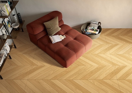 comprare Piastrelle di porcellana in legno a base di ossa di pesce 600x1200mm per soggiorno resistenti all'usura fabbricazione online