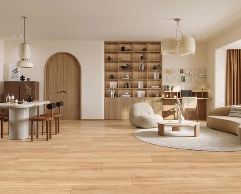 comprare Piastrelle in porcellana di legno marrone di grado AAA 250x1500mm fabbricazione online