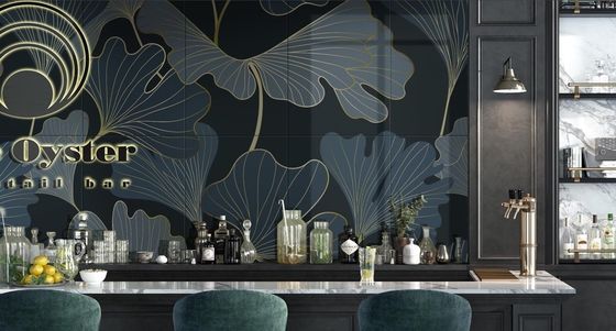 comprare 400x1200mm Piastrelle di porcellana verde giallo resistenti all'usura di grado AAA fabbricazione online