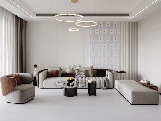 comprare 600x1200mm Piastrelle da pavimento in porcellana grigio chiaro per uso interno fabbricazione online