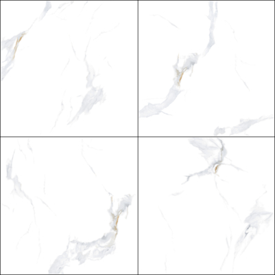 comprare Piastrella in porcellana smaltata lucida Carrara White 800x800mm antiscivolo fabbricazione online