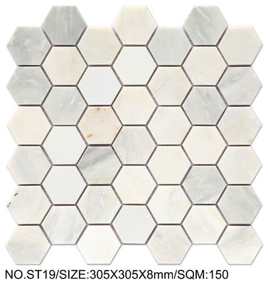 comprare Mosaico Esagonale 300x300mm in Pietra Naturale Antimacchia per Progetti e Hotel fabbricazione online