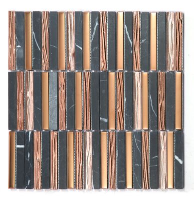 comprare Mosaici in pietra naturale per pareti interne 282x294mm, resistenti, per ufficio e soggiorno fabbricazione online