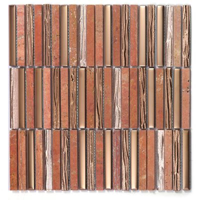 comprare Mosaici in pietra naturale per pareti interne 282x294mm per sala da pranzo e decorazioni creative fabbricazione online