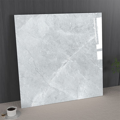 comprare Stain-resistant and Firebrick 1mx1m Marble Porcelain Glazed Polished Tiles For Living Room Light Gray fabbricazione online
