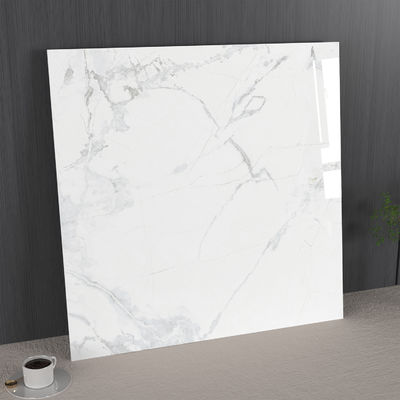 comprare Carrara Wear-Resistant And Modern Inside Floor 1000x1000mm Glazed Polished Porcelain Tile For Office Decoration fabbricazione online