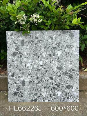 comprare Piastrelle in ceramica terrazzo per pavimenti interni grigio antimacchia 600x600mm per sala da pranzo e ufficio fabbricazione online