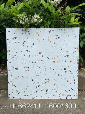 comprare Antibatteriche e durevoli Piastrelle in ceramica di terrazzo bianche da 600x600 mm per pavimenti interni fabbricazione online