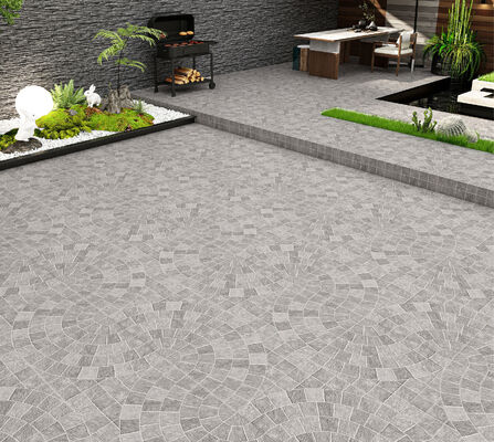comprare Piastrelle in ceramica grigio chiaro 600x600 mm Piastrelle esterne resistenti alle macchie per piazza fabbricazione online