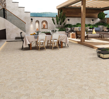 comprare Giallo chiaro resistente all'usura Retro Matt Pavimentazione Piastrelle in ceramica 600x600mm Piastrelle per porte Spessore 12mm per balcone fabbricazione online