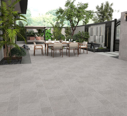 comprare Antibatteriche Retro Matt Grigio Chiaro Piastrelle di pavimentazione in ceramica 600x600mm Piastrelle di pavimento esterne 12mm per balcone fabbricazione online