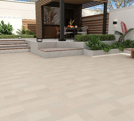 comprare Resistenza all'usura 600x600mm Giallo chiaro pavimento esterno piastrelle di pavimentazione in ceramica piastrelle retrò per terrazza e piscina fabbricazione online
