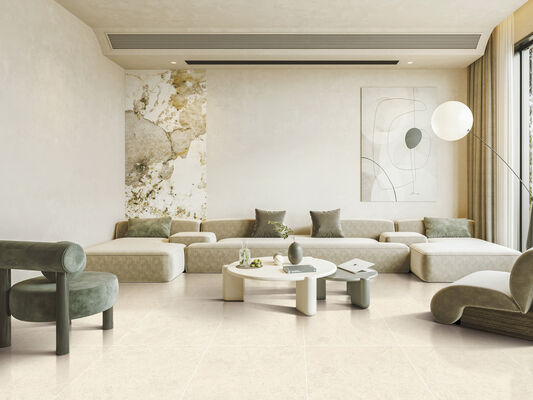 comprare Pavimento per interni resistente all'usura Beige 600x1200mm Piastrelle in gres porcellanato opaco con superficie per ricostruzione e soggiorno fabbricazione online