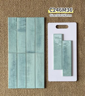 Acquistare Piastrelle decorative lucide ecologiche bianco crema blu grigio eleganti e retrò 60x240mm spessore 9mm per sala da pranzo e progetti fabbricazione online
