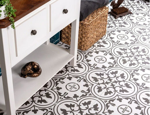 comprare Piastrelle per pavimento ceramiche di lucentezza bianca dello SGS 20x20cm, mattonelle del balcone della porcellana di 8.5mm fabbricazione online