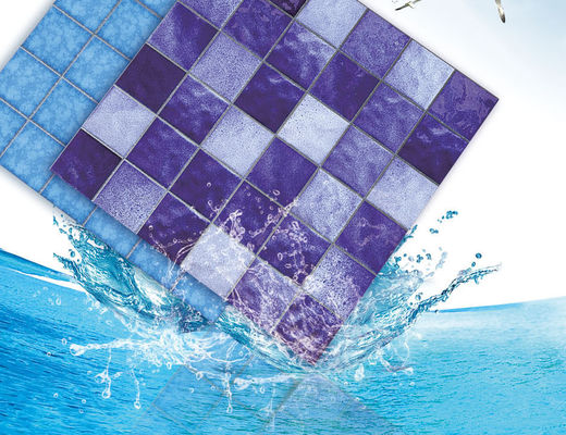 comprare Tessere della piscina del quadrato di Backsplash, piastrella di ceramica decorativa Bule dello SGS 6mm fabbricazione online