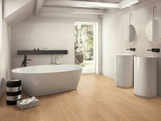 comprare Mattonelle di legno naturali beige del grano dello SGS, piastrelle per pavimento della decorazione di lunghezza di per cento 1200MM di W.A 0,05 fabbricazione online