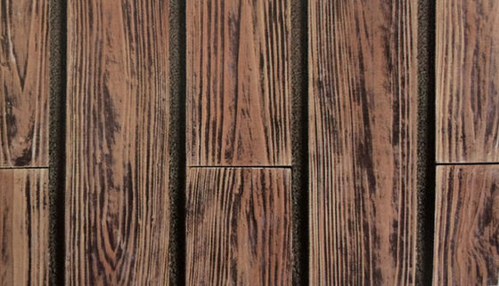 comprare Cemento del grano di legno delle mattonelle della pietra della parete di 500SQM 14mm 0,03 assorbimenti per il recinto fabbricazione online