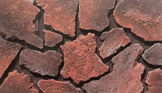 comprare Cimento rosso di grado AAA mattoni di pietra coltivata per decorazioni murali fabbricazione online