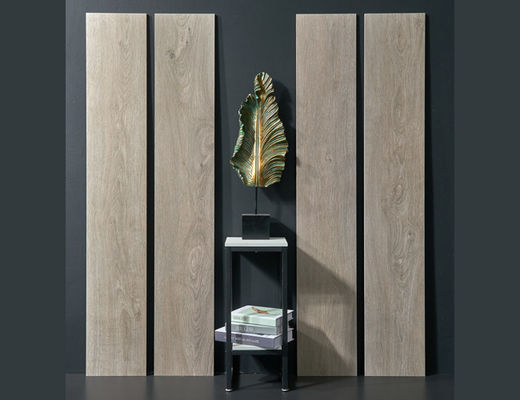 comprare Piastrelle di porcellana di legno grigia 250x1500mm bordo rettificato opaco fabbricazione online