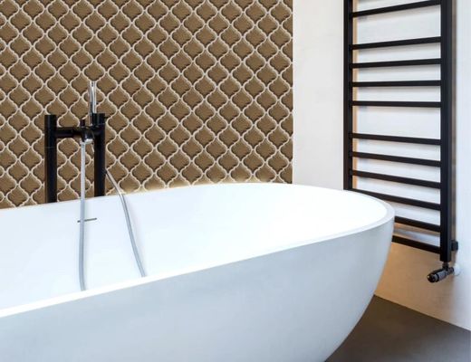 comprare Brown ha lucidato le mattonelle di vetro di mosaico della lanterna di PRIMIERA, mattonelle della parete della decorazione di Matt 250x270mm fabbricazione online