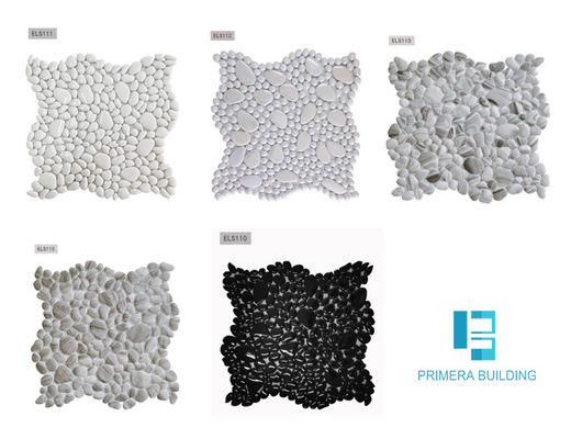 comprare mattonelle all'aperto della parete del giardino di 100Sqm PRIMERA, mattonelle variopinte di vetro di mosaico del ciottolo fabbricazione online